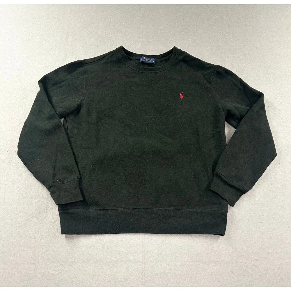 Kids Polo Ralph Lauren Crewneck Sweatshirt Youth Large Black